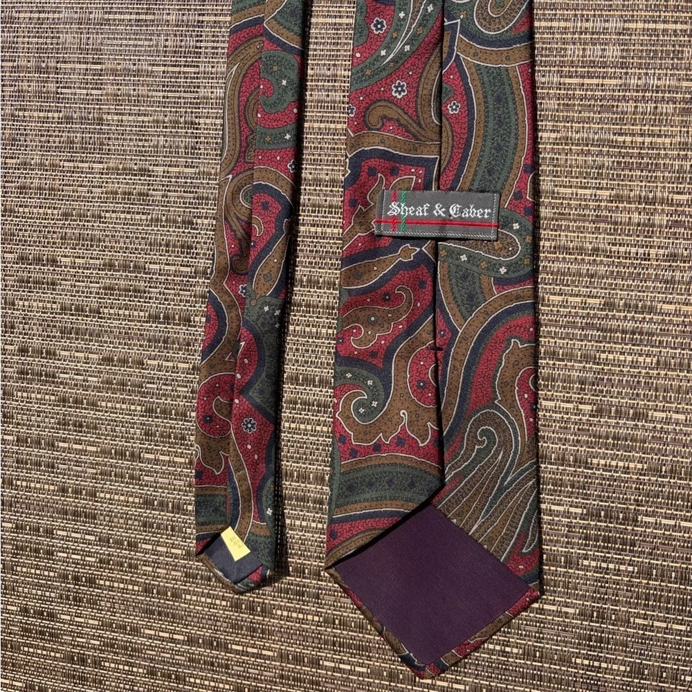 Vtg Paisley Silk Tie USA vintage